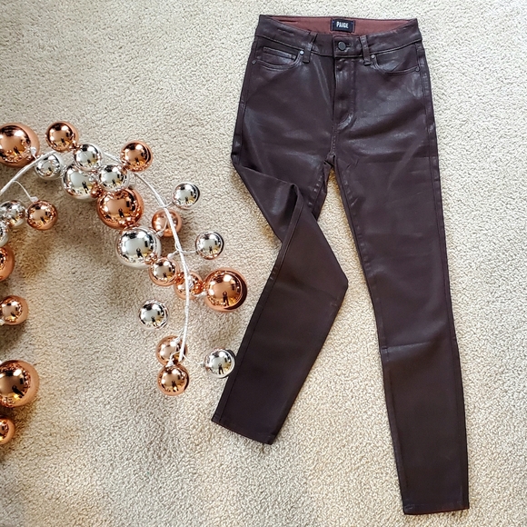 Paige Hoxton high waist brown denim size  27 - Picture 3 of 8